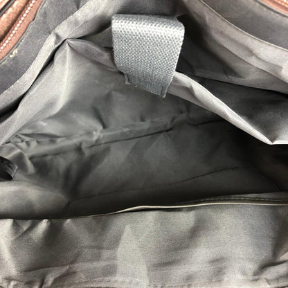 Cotton Road Laptop Bag: MAUVE PU Leather Lace Print Design