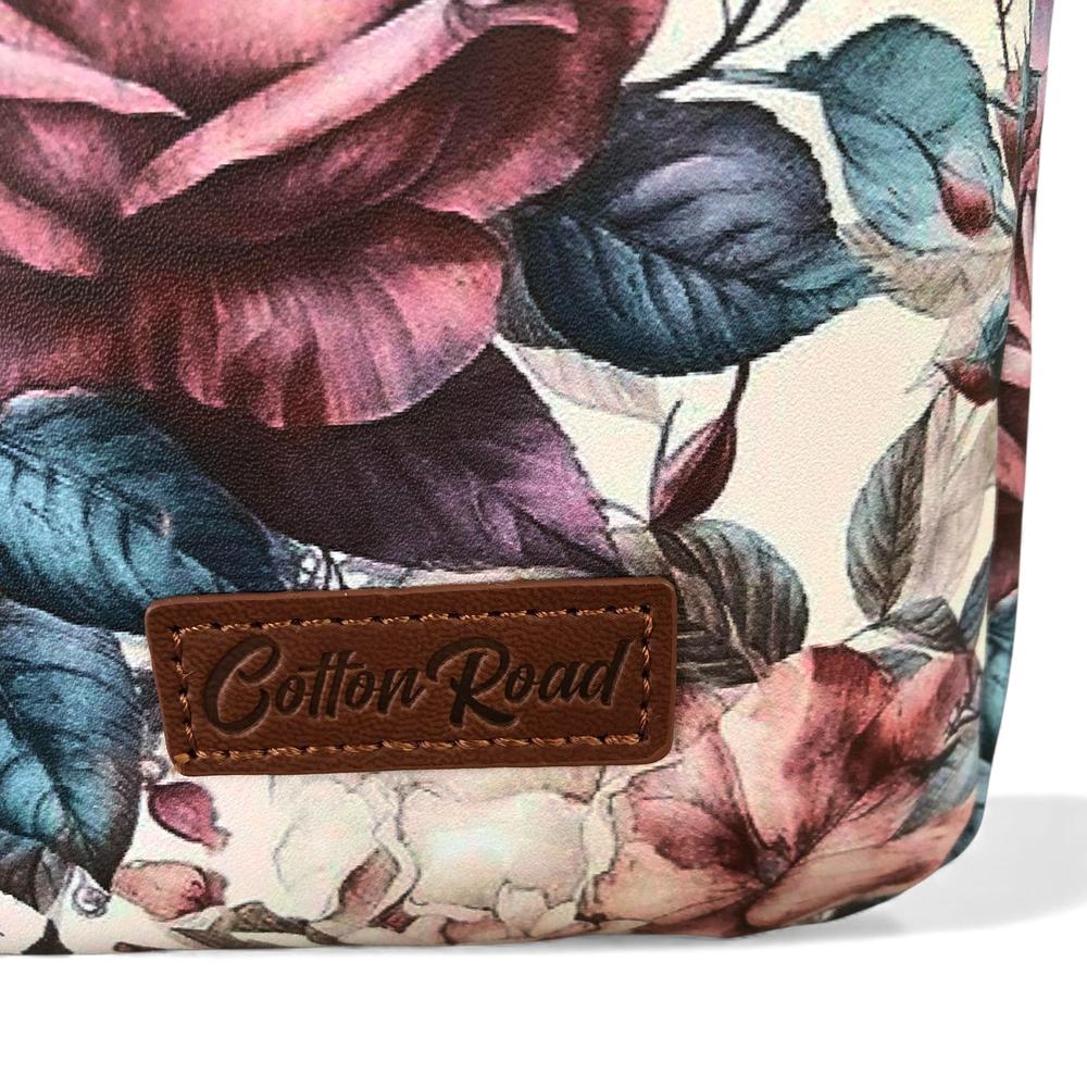 Cotton Road Laptop Bag: PINK FLORAL PVC Laptop Bag / Carry Sleeve with Padded Inner