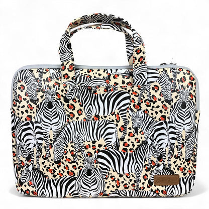 Cotton Road PVC 14' Laptop / Exam Bag with Padded Inner and ZEBRA detailing