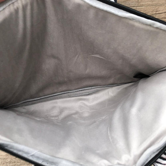 Cotton Road PVC Laptop Bag / Carry Sleeve with ZEBRA Print