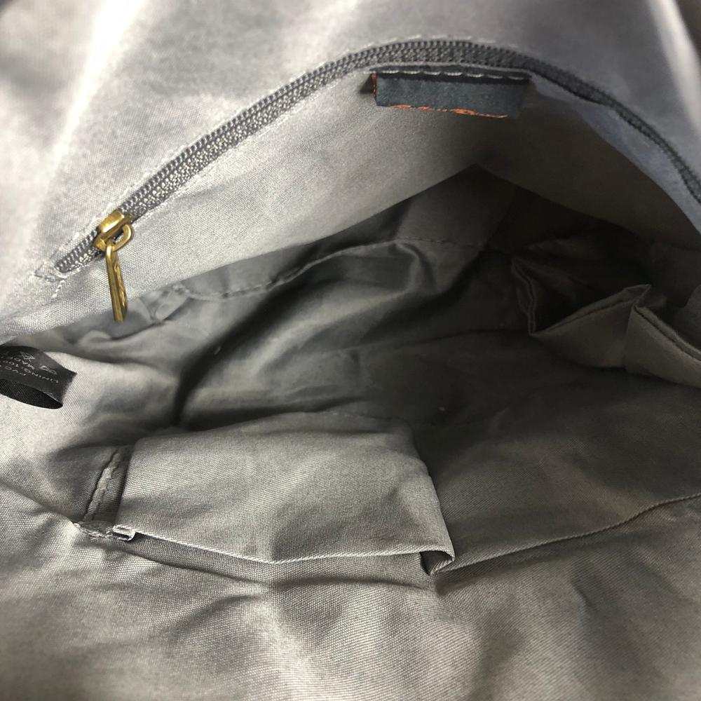 Cotton Road Sling Bag: BLACK PU Leather Cotton Road Sling Bag INSIDE