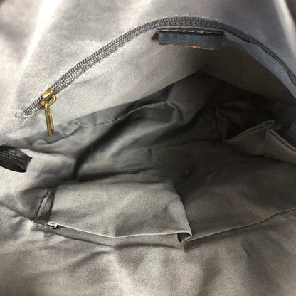 Cotton Road Sling Bag: BLACK PU Leather Cotton Road Sling Bag INSIDE