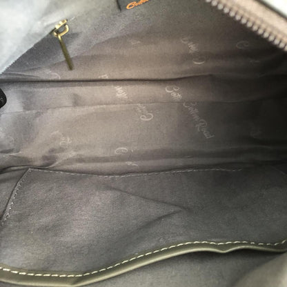 Cotton Road Sling Bag: BROWN PU Leather Sling Bag with BRANDED Strap