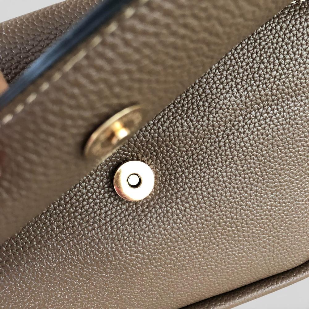 Cotton Road Sling Bag: BROWN PU Leather Sling Bag with Shoulder Strap