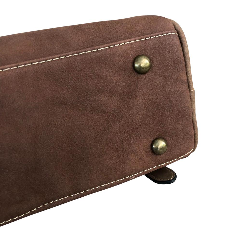 Cotton Road Sling Bag: COFFEE BROWN PU Leather Sling Bag with BRANDED Strap