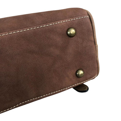 Cotton Road Sling Bag: COFFEE BROWN PU Leather Sling Bag with BRANDED Strap