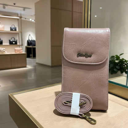 Cotton Road Sling Bag: PINK PU Leather Mini Sling LIFESTYLE