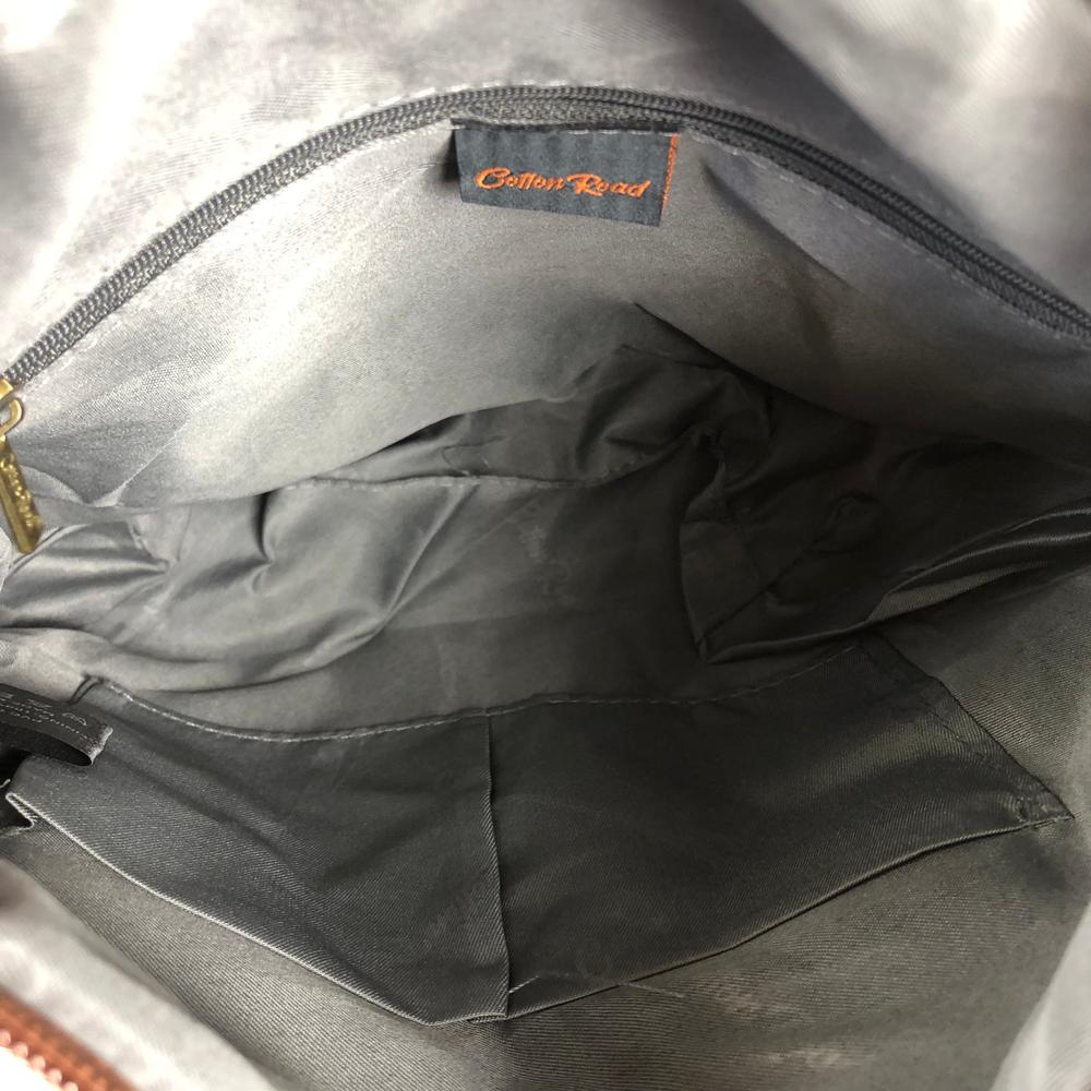 Cotton Road Sling Bag: TAN BROWN PU Leather Cotton Road Sling Bag OPEN