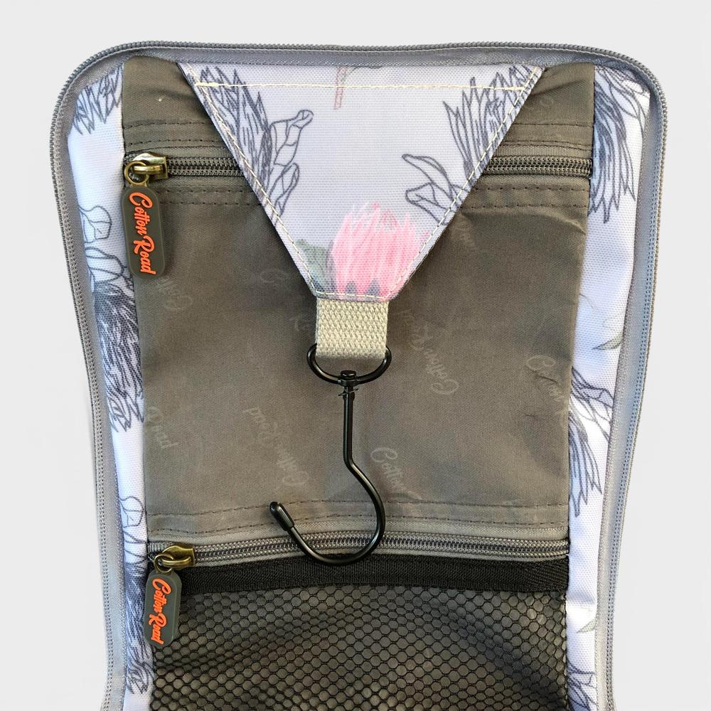 Cotton Road Toiletry Bag: BLUE PROTEA PVC Hanging Vanity Bag