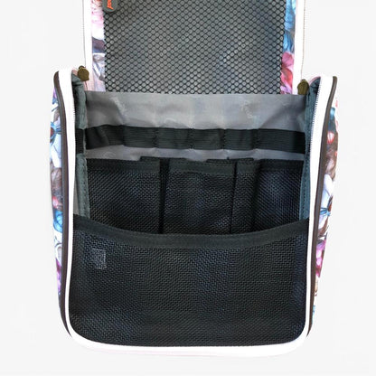 Cotton Road Toiletry Bag: PINK FLORAL PVC Hanging Vanity Bag