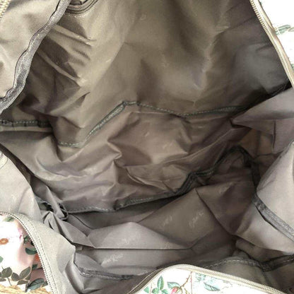 Cotton Road Travel Bag: MAUVE FLORAL PVC Foldaway WEEKENDER Travel Bag