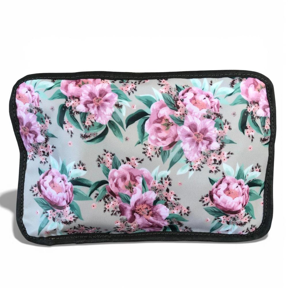Cotton Road Travel Bag: MINT GREEN FLORAL PVC Foldaway WEEKENDER Travel Bag. Foldaway function