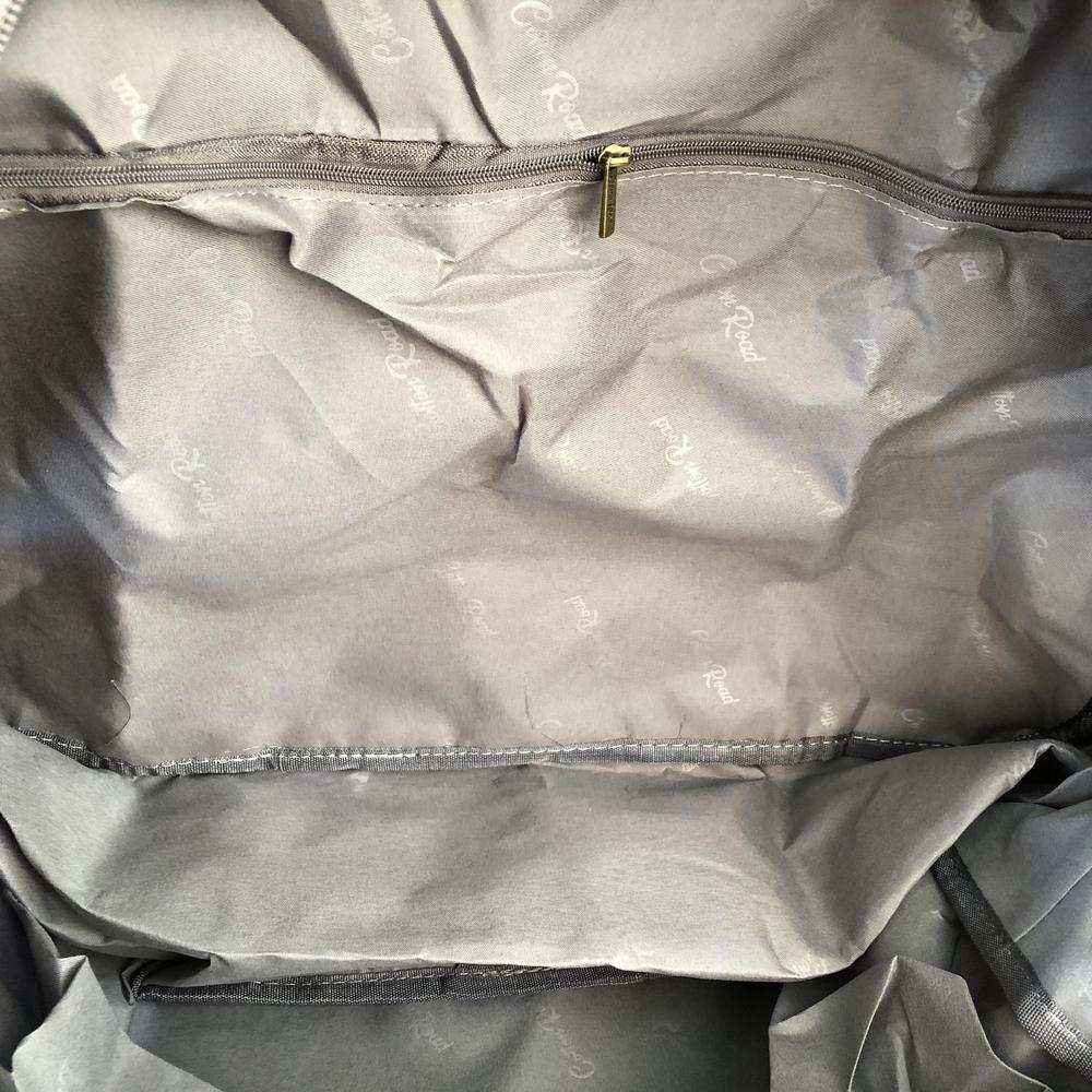 Cotton Road Travel Bag: PINK ROSES PVC Foldaway WEEKENDER Travel Bag inside