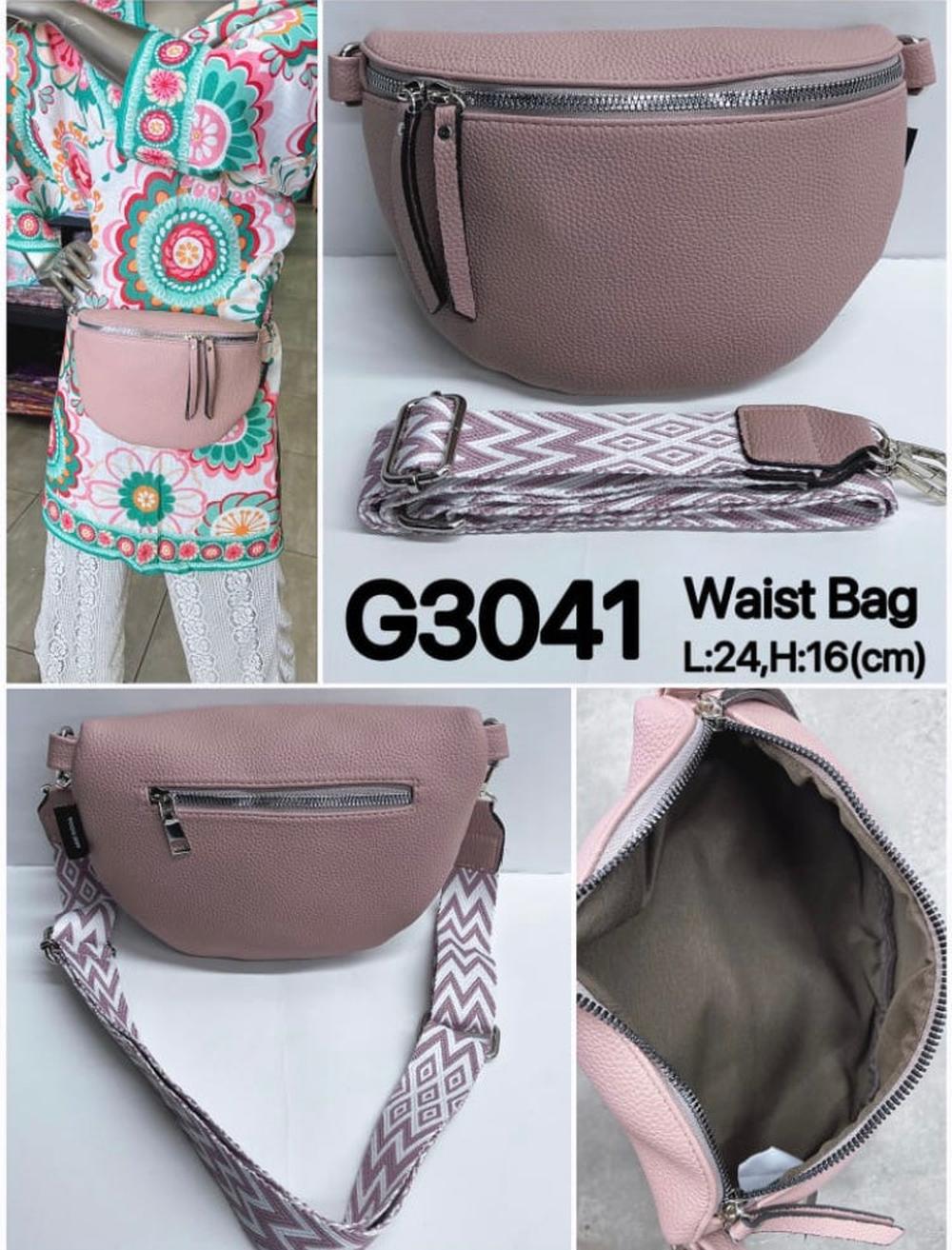 Cotton Road Troocolor PINK PU Leather Cross Body / Waist Bag