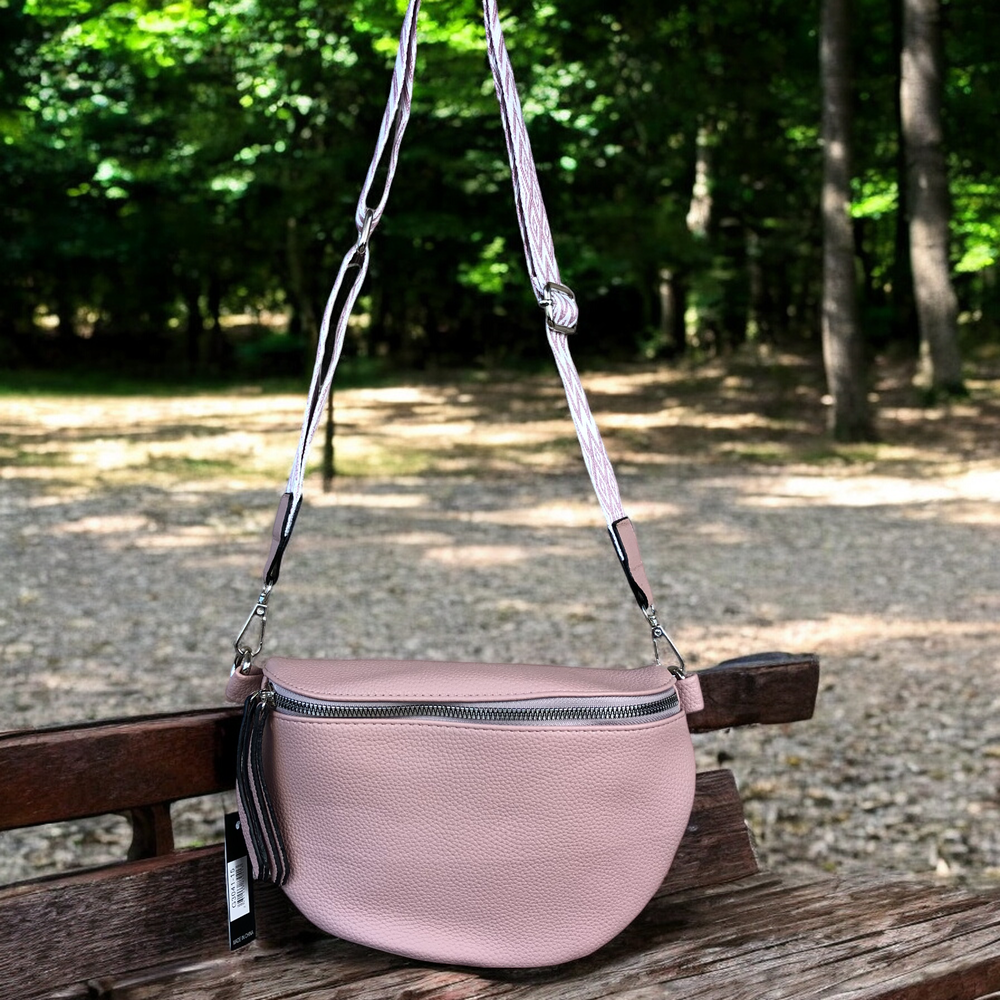 Cotton Road Troocolor PINK PU Leather Cross Body / Waist Bag