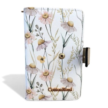 Cotton Road Wallet: Medium IVORY FLORAL PU Leather Wallet