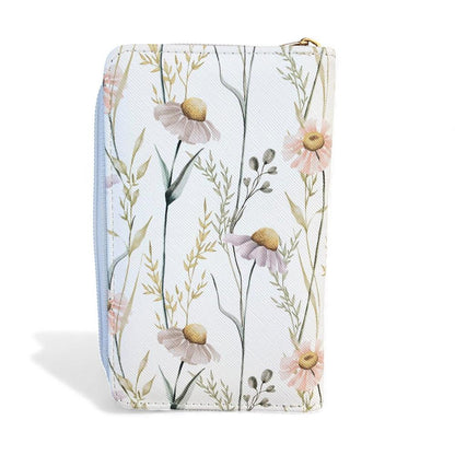 Cotton Road Wallet: Medium IVORY FLORAL PU Leather Wallet