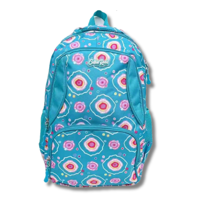 Cotton Road 2-Piece Backpack Set: TURQUOISE/ BLUE Canvas Backpack 