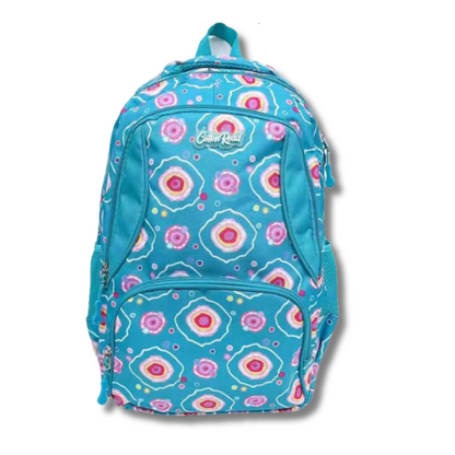 Cotton Road 2-Piece Backpack Set: TURQUOISE/ BLUE Canvas Backpack 