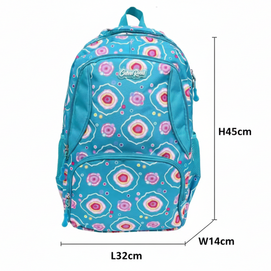 Cotton Road 2-Piece Backpack Set: TURQUOISE/ BLUE Canvas Backpack  sizes