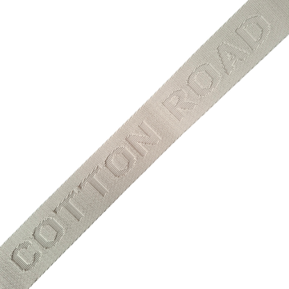 Cotton Road Adjustable Bag Strap: WARM BEIGE Tonal Logo BRANDED