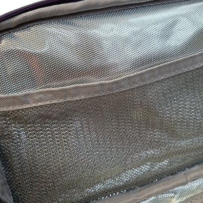 Cotton Road Cooler Bag: PURPLE PVC Insulated Lunch Box with ROSES  INSIDE