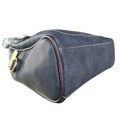 Cotton Road Handbag: BLACK PU Leather Vintage Bag for Women BOTTOM