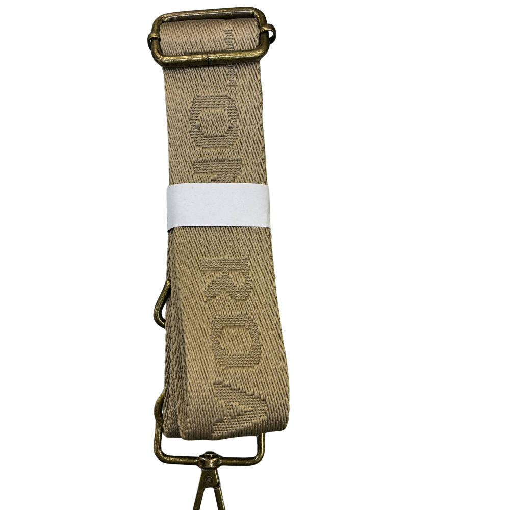 Cotton Road Sling Bag: KHAKI Protea PU Leather Crossbody Bag Branded Strap 