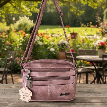 Cotton Road Sling Bag: PINK PU Leather Sling Bag lifestyle