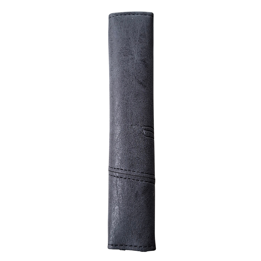 Cotton Road Wallet: Large BLACK PU Leather with Embossed Protea BOOK VIEW