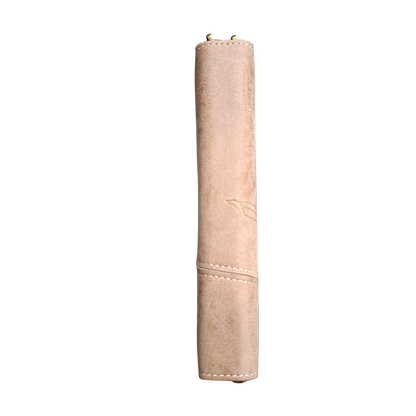 Cotton Road Wallet: Large KHAKI PU Leather Organiser with Embossed Protea  BOOK VIEW