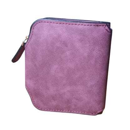 Cotton Road Wallet: MAROON Medium PU Leather Wallet BACK