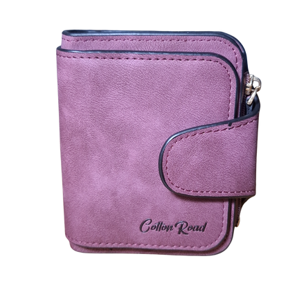 Cotton Road Wallet: MAROON Medium PU Leather Wallet FULL