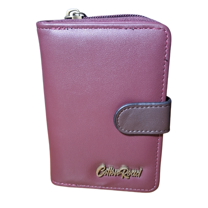 Cotton Road Wallet: MAROON Medium PU Leather Wallet with BROWN clip cover BRANDED
