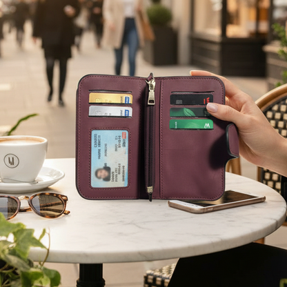 Cotton Road Wallet: Medium PU Leather Wallet MAROON LIFESTYLE