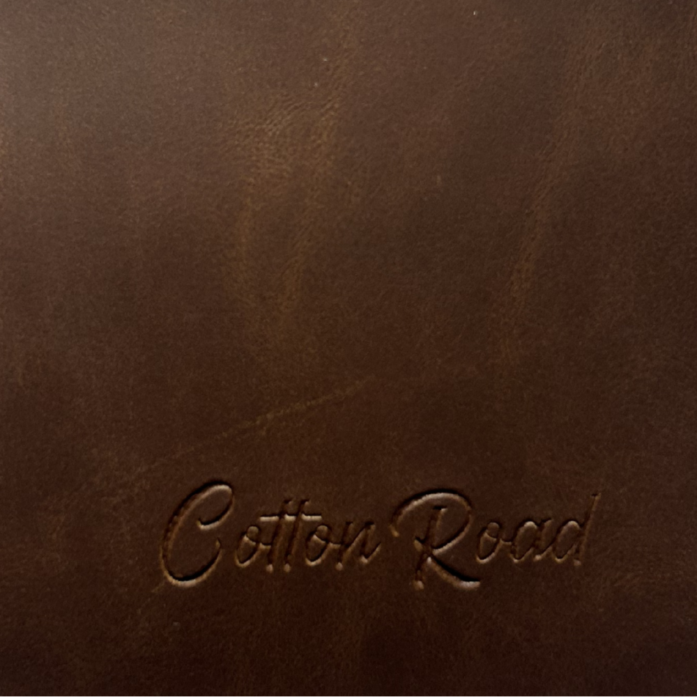 Cotton Road Wallet: SLIM BROWN PU LEATHER small Card Holder BRANDED