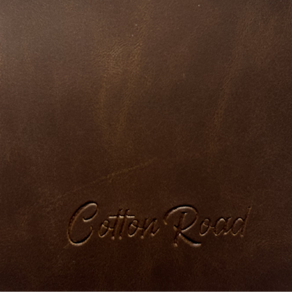 Cotton Road Wallet: SLIM BROWN PU LEATHER small Card Holder BRANDED