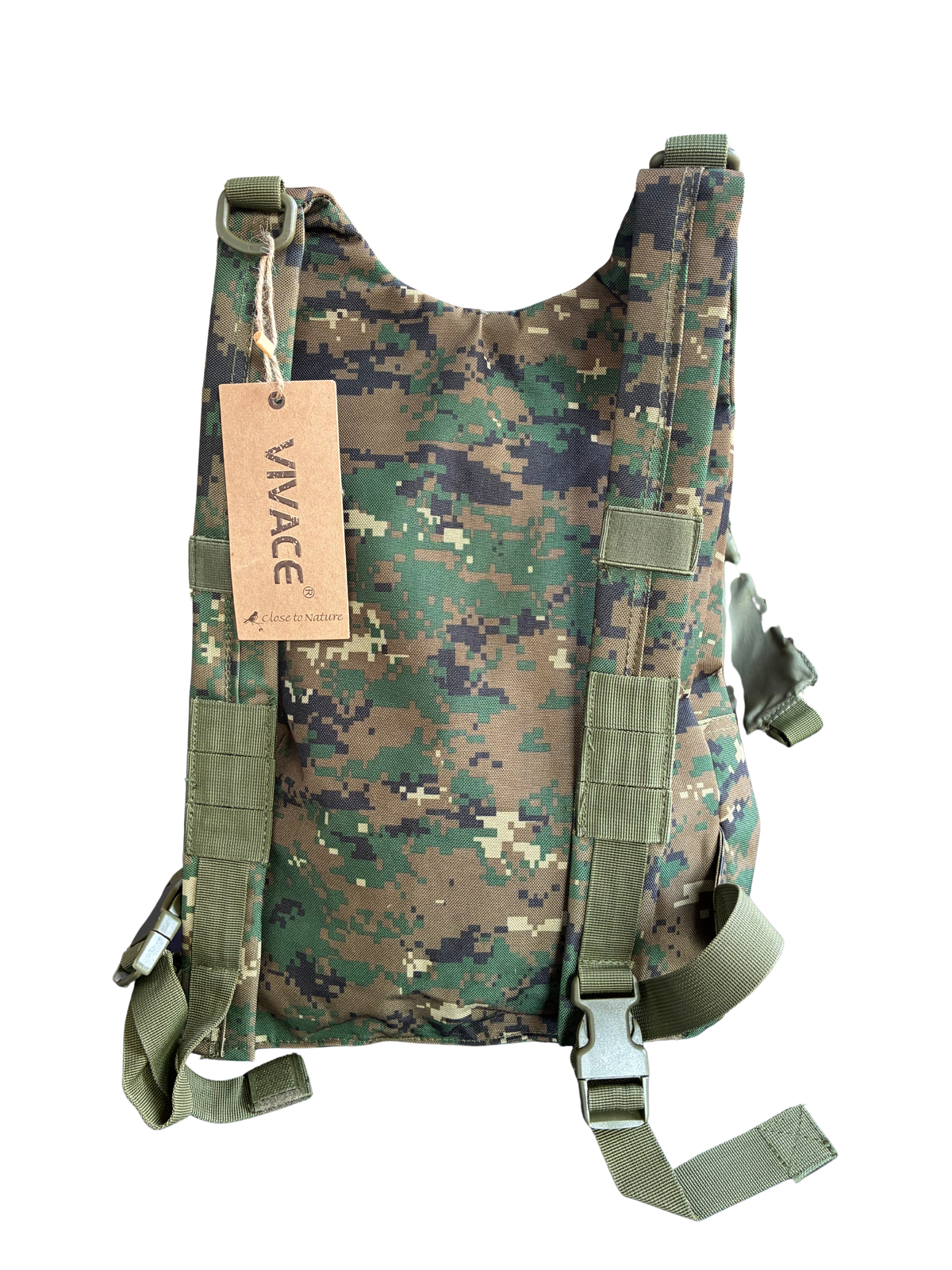 VIVACE BACKPACK: Digital Woodland Camo Canvas Light Backpack