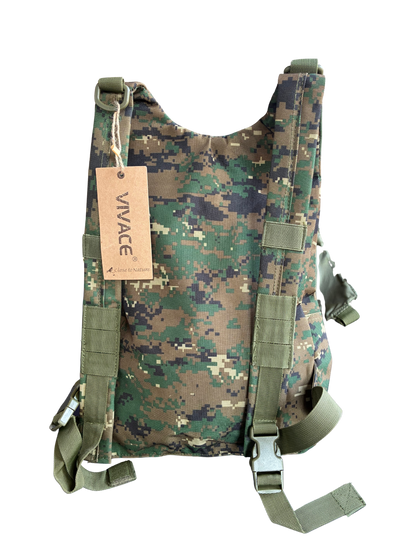 VIVACE BACKPACK: Digital Woodland Camo Canvas Light Backpack