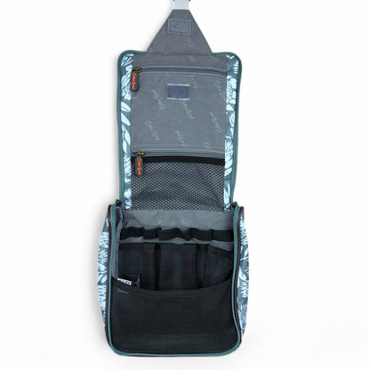 GREEN Cotton Road PVC Hanging Vanity Bag with PROTEAS