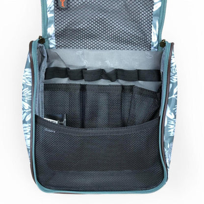 GREEN Cotton Road PVC Hanging Vanity Bag with PROTEAS