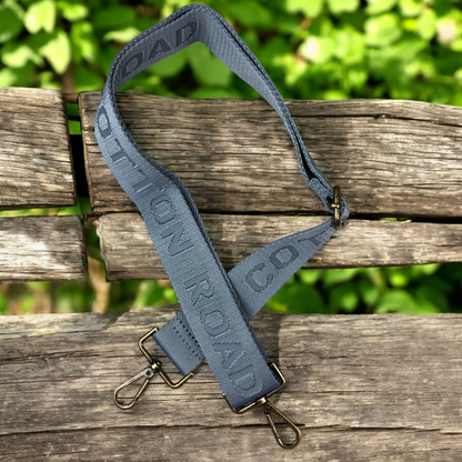 GREY BRANDED Cotton Road Canvas Adjustable Bag Strap