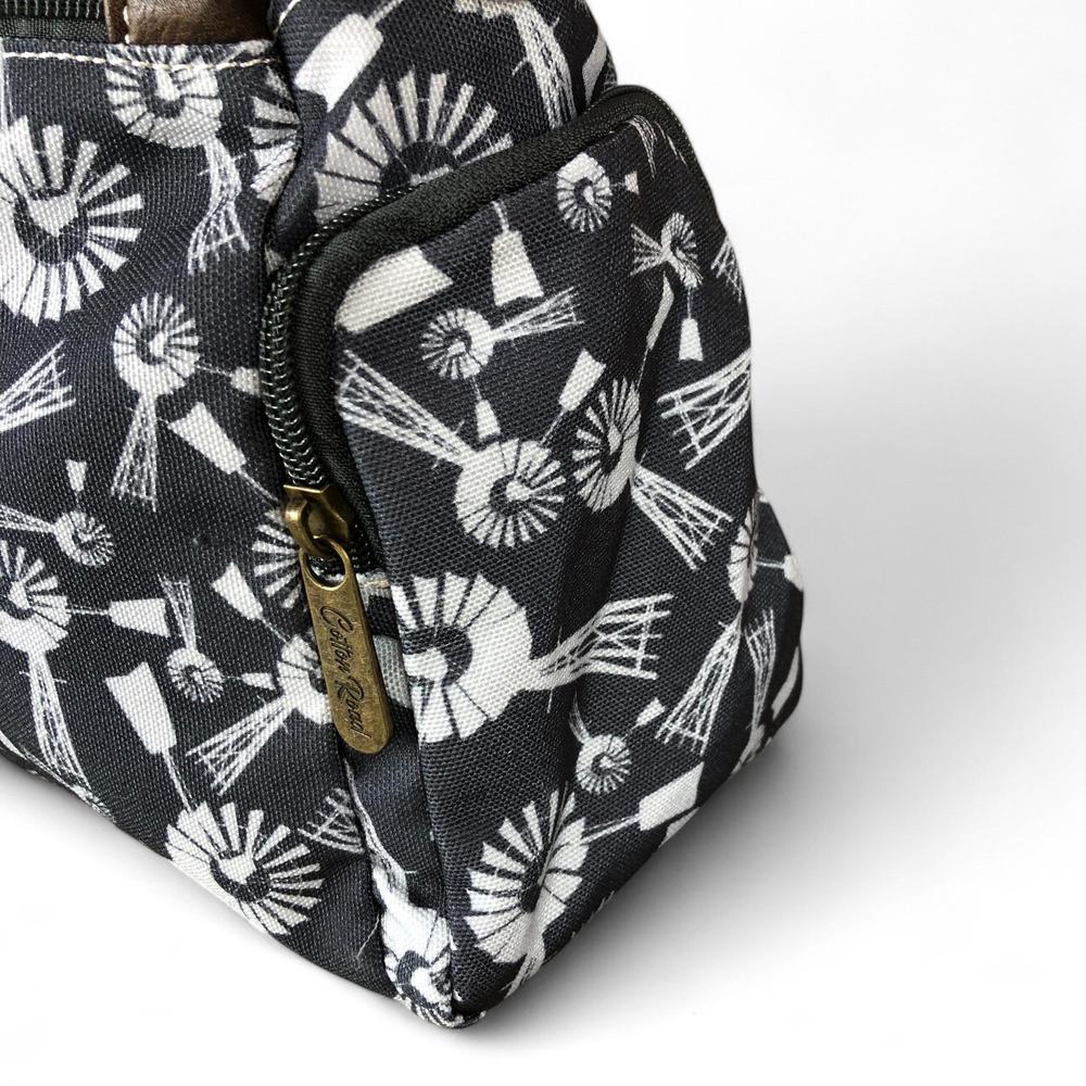 GREY Cotton Road Canvas Handbag with WINDMILLS