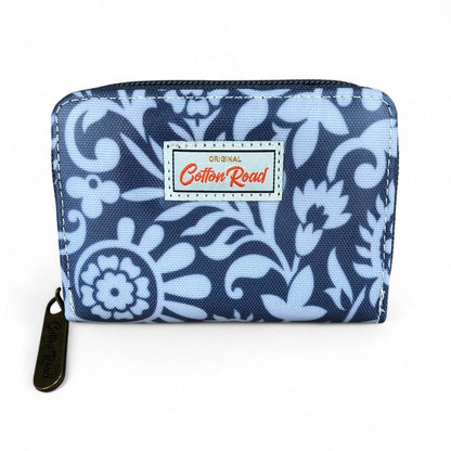 GREY PVC Cotton Road Card Holder with PAISLEY Print