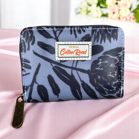 GREY PVC Cotton Road Card Holder with PROTEA