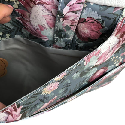 GREEN PROTEA Cotton Road PVC Laptop Bag / Carry Sleeve with Padded Inner