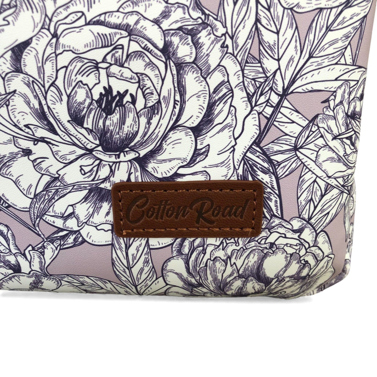 LILAC FLORAL Cotton Road PVC Laptop Bag / Carry Sleeve with Padded Inner