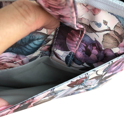 PINK FLORAL Cotton Road PVC Laptop Bag / Carry Sleeve with Padded Inner