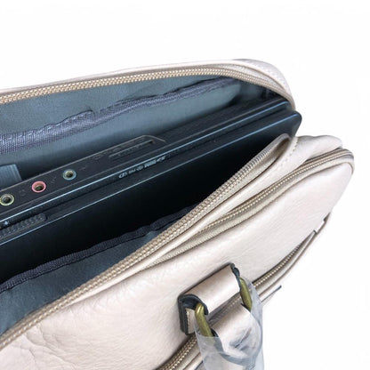 KHAKI BRANDED Cotton Road PU Leather Laptop Bag