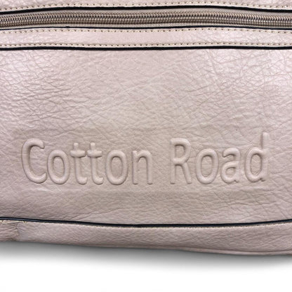KHAKI BRANDED Cotton Road PU Leather Laptop Bag